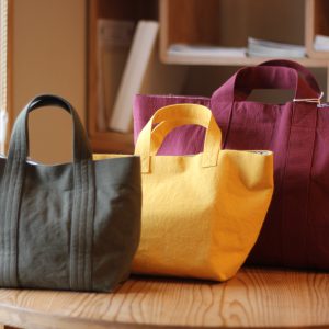 ヘリンボーン生地のロングワンピース入荷しました