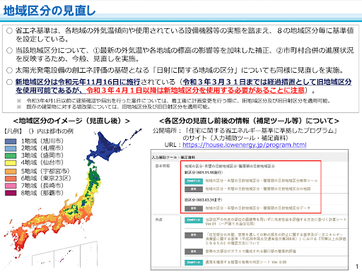 地域区分の見直し