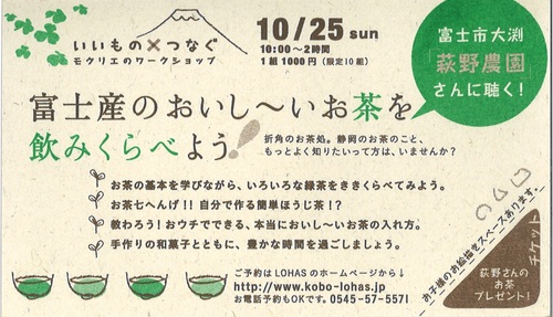 mokurieワークショップ　”イワツメクサ”　あと2週間！
