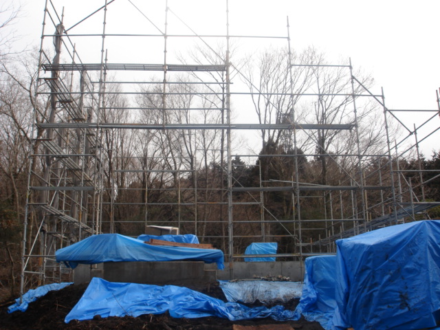 朝霧高原の200年住宅（超長期優良住宅）建て方が始まります